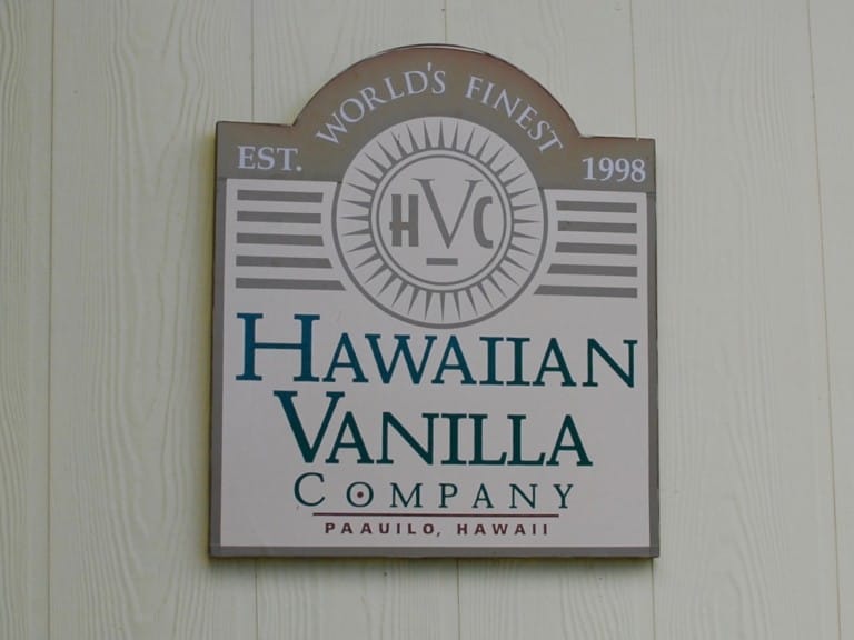 Vanilla Sign Hawaii