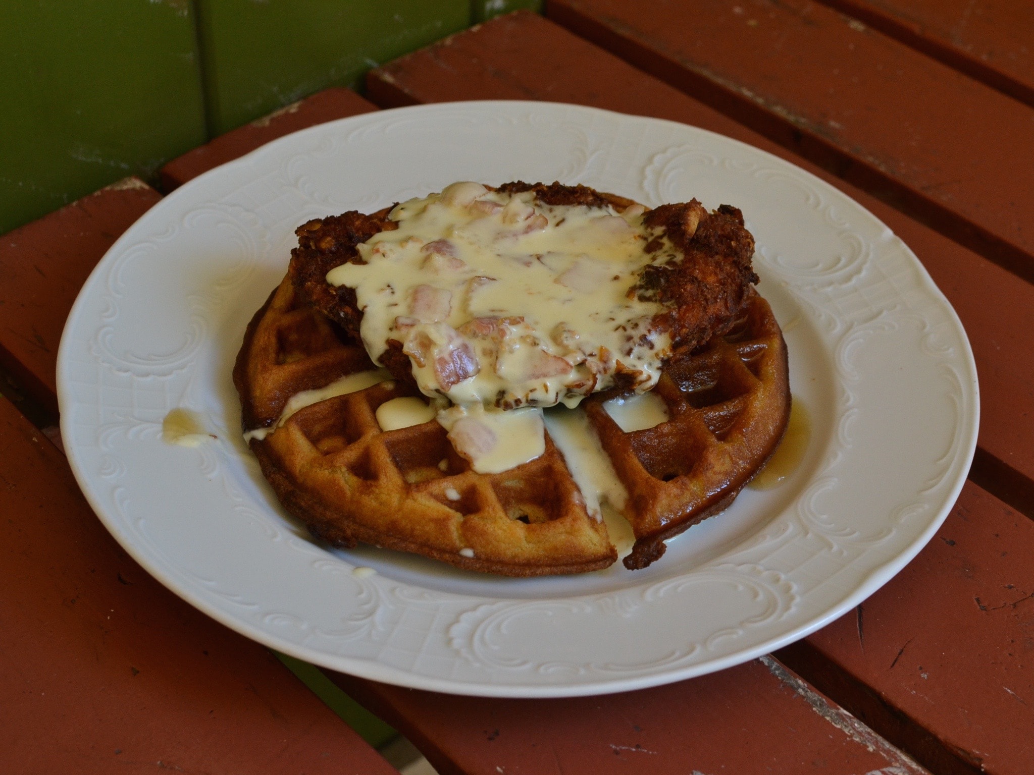 Fried Chicken And Waffle Maui