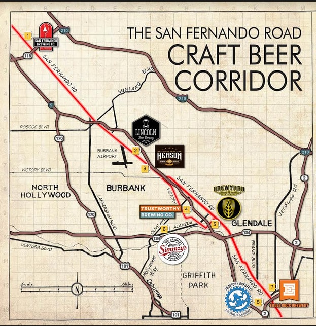 Craft Beer Map Los Angeles